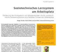 Soziotechnisches Lernsystem am Arbeitsplatz