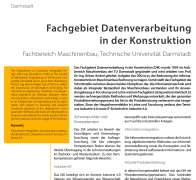 Fachgebiet Datenverarbeitung in der Konstruktion