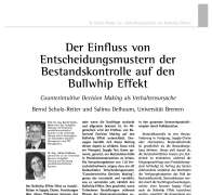 Entscheidungen der Bestandskontrolle
