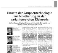Variantenreiche Kleinserien optimieren