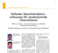 Schlanke Maschinendatenerfassung für produzierende Unternehmen MDE as a Service