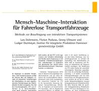 Mensch-Maschine-Interaktion für Fahrerlose Transportfahrzeuge