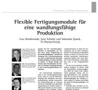 Flexible Fertigungsmodule für eine wandlungsfähige Produktion