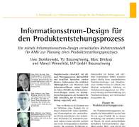 Informationsstrom-Design für den Produktentstehungsprozess