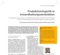 Produktionslogistik in Instandhaltungswerkstätten