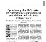IT-Struktur im Auftragsabwicklungsprozess optimieren
