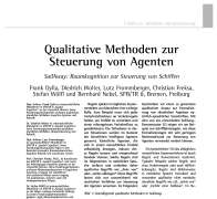Qualitative Methoden zur Steuerung von Agenten
