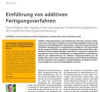 Einführung von additiven Fertigungsverfahren