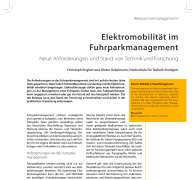 Electric Mobility in Fleet Management