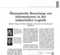 Ökonomische Bewertung von Informationen in der industriellen Logistik