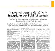 Implementierung domänenintegrierender PLM-Lösungen Do(PLM)Con