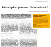 Leadership 4.0 – Concepts and Skills for Leadership in Industry 4.0