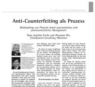 Anti-Counterfeiting als Prozess Bekämpfung von Piraterie durch systematisches und prozessorientiertes Management