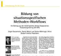 Bildung von situationsspezifischen Methoden-Workflows