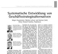 Systematische Entwicklung von Geschäftsstrategiealternativen