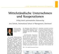 Mittelständische Unternehmen und Kooperationen