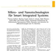 Mikro- und Nanotechnologien für Smart Integrated Systems