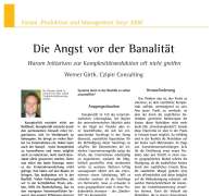 Die Angst vor der Banalität