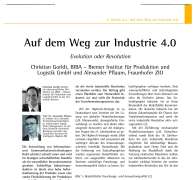 Auf dem Weg zur Industrie 4.0 Evolution oder Revolution