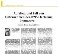 Aufstieg und Fall von Unternehmen des B2C-Electronic Commerce