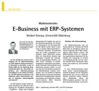 Marktrecherche: E-Business mit ERP-Systemen