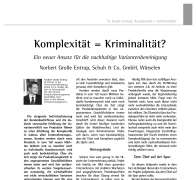 Komplexität = Kriminalität?