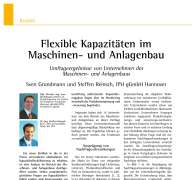 Flexible Kapazitäten im Maschinen- und Anlagenbau