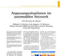 Anpassungssituationen im automobilen Netzwerk