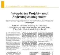 Integriertes Projekt- und Änderungsmanagement