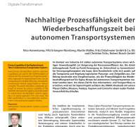 Nachhaltige Prozessfähigkeit der Wiederbeschaffungszeit bei autonomen Transportsystemen
