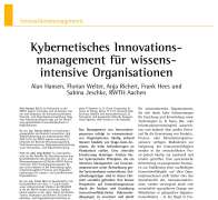 Kybernetisches Innovationsmanagement für wissensintensive Organisationen