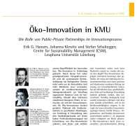Eco-Innovations in Small and Medium-Sized Enterprises (SMEs)