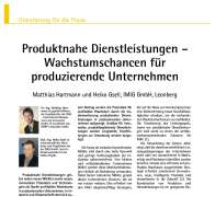 Produktnahe Dienstleistungen – Wachstumschancen für produzierende Unternehmen