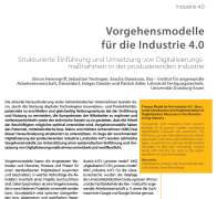 Vorgehensmodelle für die Industrie 4.0