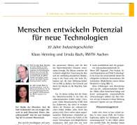 Menschen entwickeln Potenzial für neue Technologien