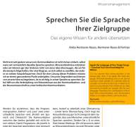 Sprechen Sie die Sprache Ihrer Zielgruppe