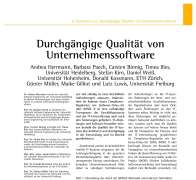 Durchgängige Qualität von Unternehmenssoftware