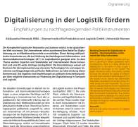 Digitalisierung in der Logistik fördern