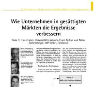 Wie Unternehmen in gesättigten Märkten die Ergebnisse verbessern