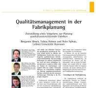 Qualitätsmanagement in der Fabrikplanung