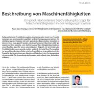 Beschreibung von Maschinenfähigkeiten