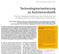 Technologieorientierung zu Assistenzrobotik