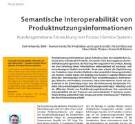 Semantische Interoperabilität von Produktnutzungsinformationen