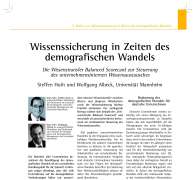 Knowledge Transfer in Times of Demographic Change