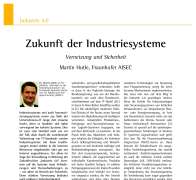 Zukunft der Industriesysteme Vernetzung und Sicherheit