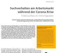 Suchverhalten am Arbeitsmarkt während der Corona-Krise