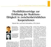Flexibilitätsverträge zur Erhöhung der Reaktionsfähigkeit