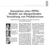 Design of an integrated project, program and portfolio management model for the cross-disciplinary management of product knowledge