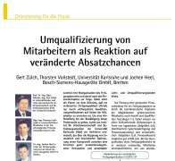 Umqualifizierung von Mitarbeitern als Reaktion auf veränderte Absatzchancen