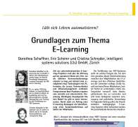 Läßt sich Lehren automatisieren? Grundlagen zum Thema E-Learning